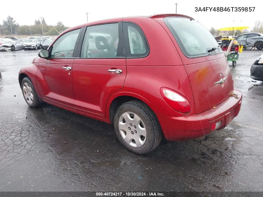 2006 Chrysler Pt Cruiser VIN: 3A4FY48B46T359857 Lot: 40724217