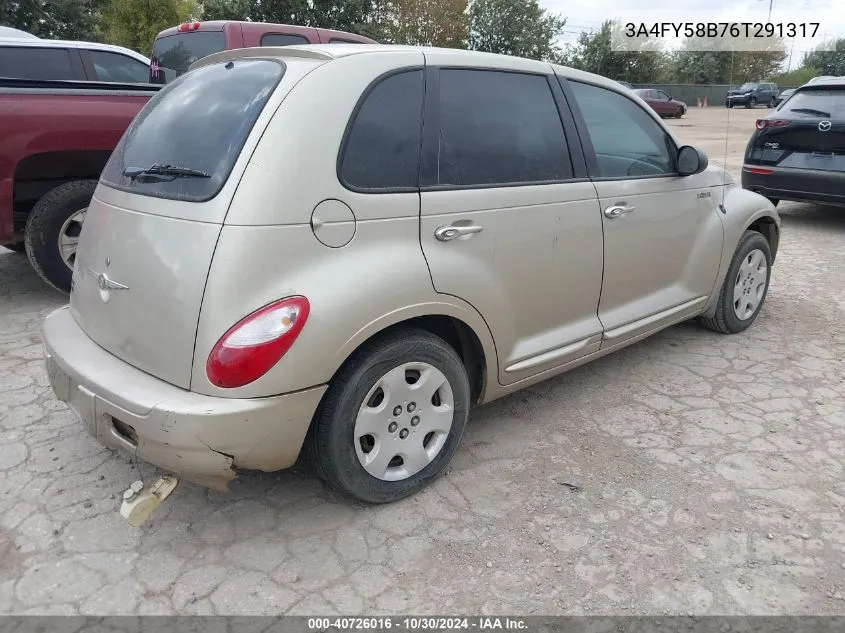 2006 Chrysler Pt Cruiser Touring VIN: 3A4FY58B76T291317 Lot: 40726016