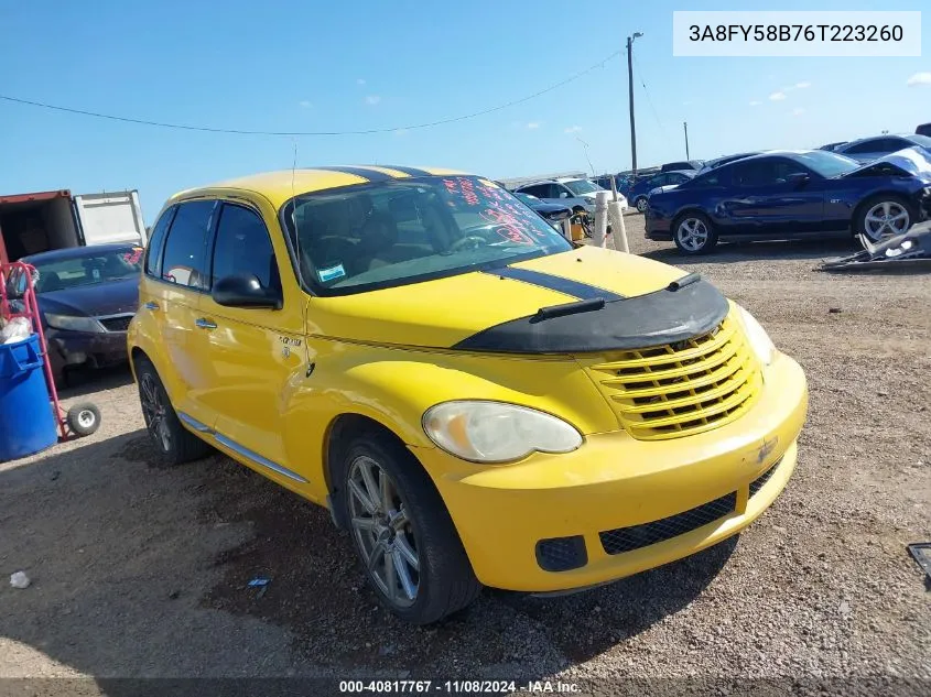 2006 Chrysler Pt Cruiser Touring VIN: 3A8FY58B76T223260 Lot: 40817767