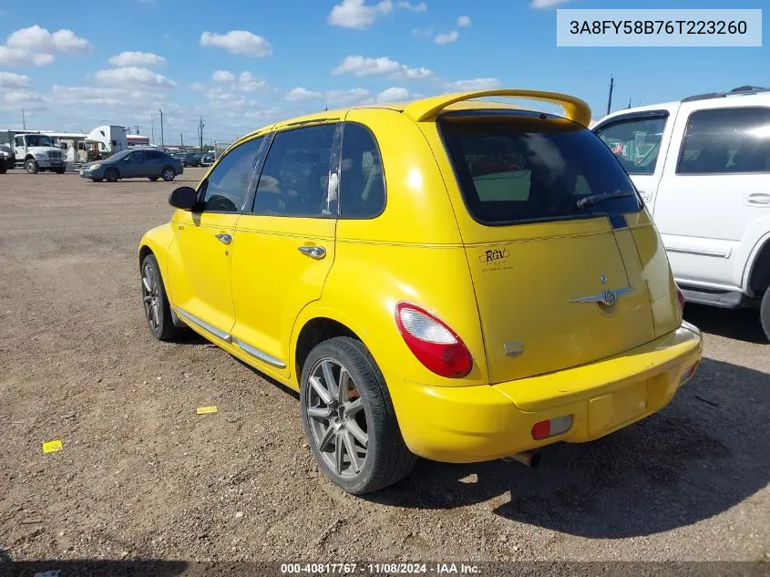 2006 Chrysler Pt Cruiser Touring VIN: 3A8FY58B76T223260 Lot: 40817767