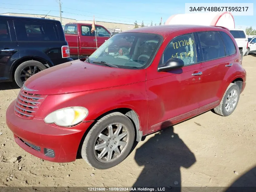 2007 Chrysler Pt Cruiser VIN: 3A4FY48B67T595217 Lot: 12121600