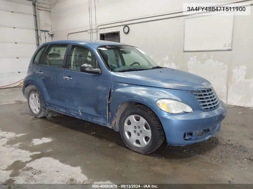 2007 Chrysler Pt Cruiser VIN: 3A4FY48B47T511900 Lot: 40093678