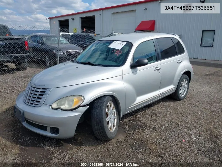 2007 Chrysler Pt Cruiser VIN: 3A4FY48B27T536651 Lot: 40159358