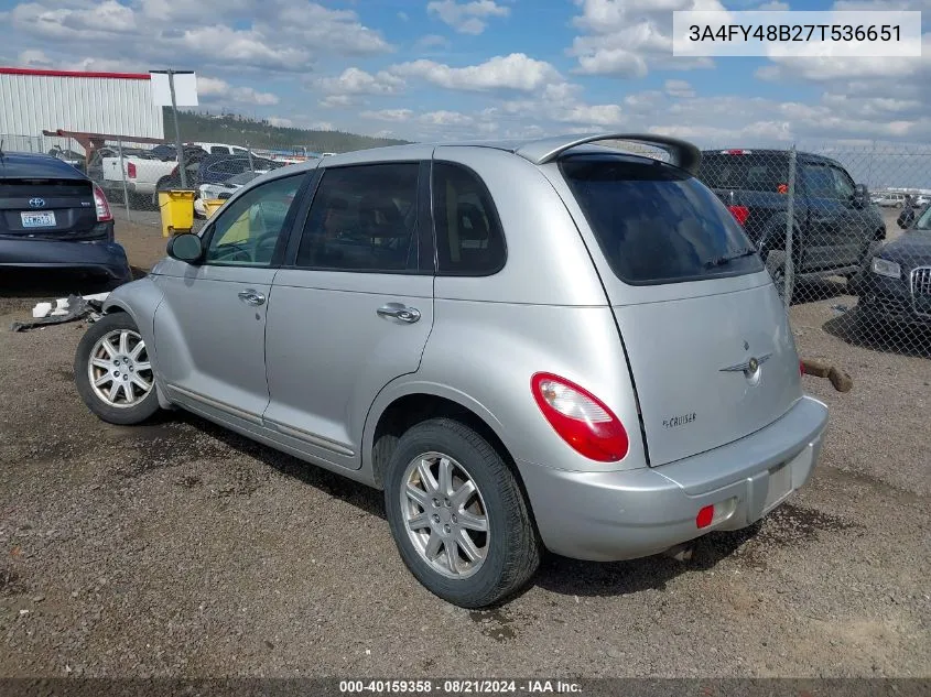 3A4FY48B27T536651 2007 Chrysler Pt Cruiser