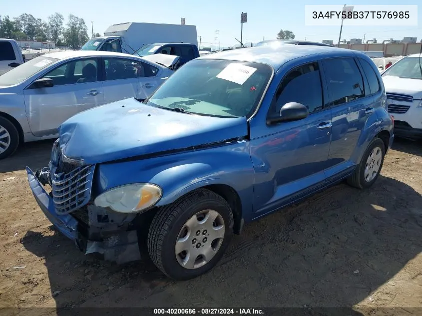 2007 Chrysler Pt Cruiser Touring VIN: 3A4FY58B37T576985 Lot: 40200686