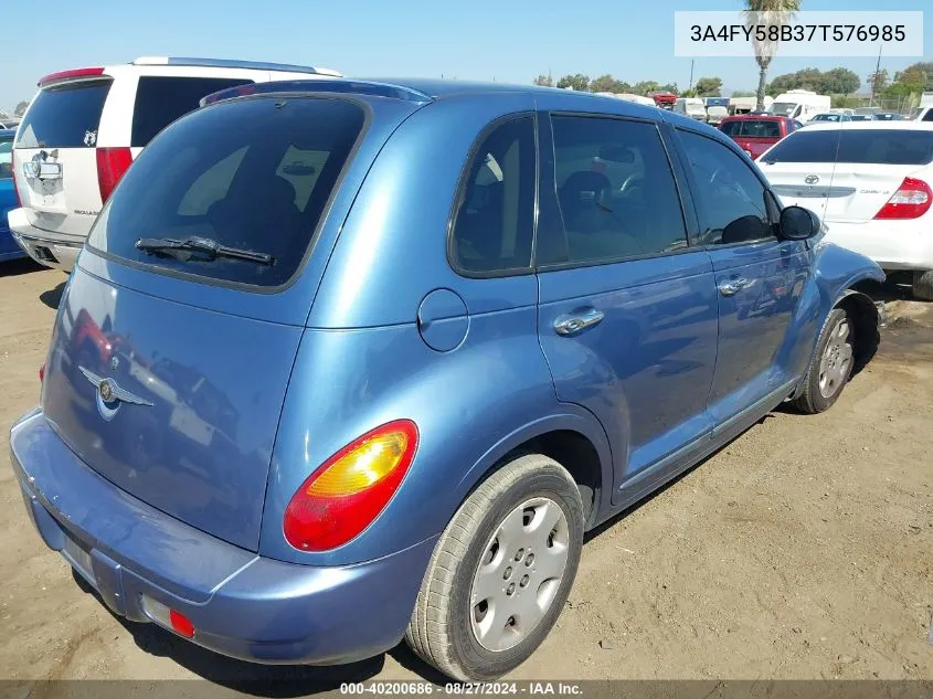 2007 Chrysler Pt Cruiser Touring VIN: 3A4FY58B37T576985 Lot: 40200686