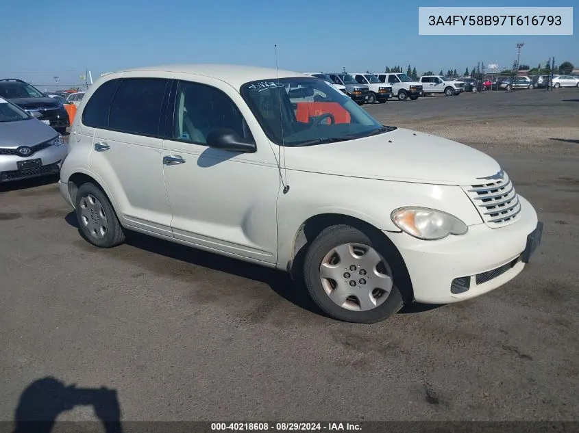 2007 Chrysler Pt Cruiser Touring VIN: 3A4FY58B97T616793 Lot: 40218608