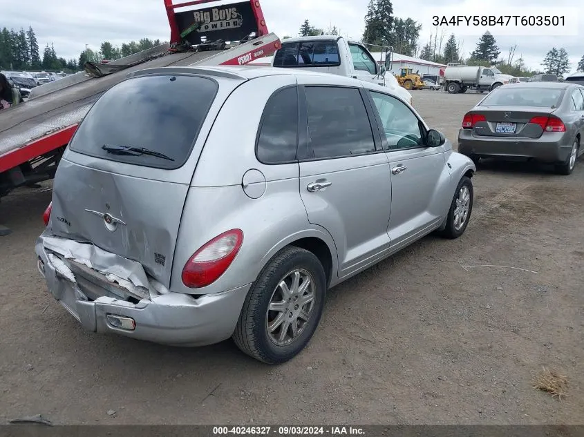 2007 Chrysler Pt Cruiser Touring VIN: 3A4FY58B47T603501 Lot: 40246327