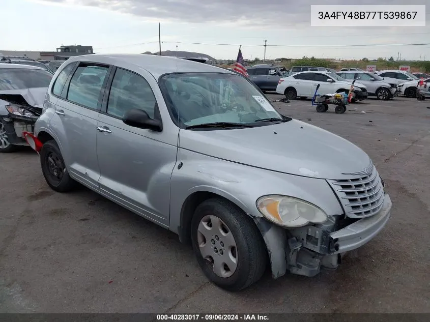 2007 Chrysler Pt Cruiser VIN: 3A4FY48B77T539867 Lot: 40283017