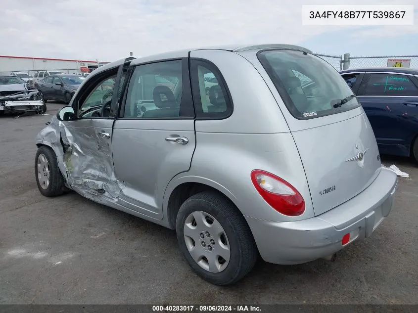 2007 Chrysler Pt Cruiser VIN: 3A4FY48B77T539867 Lot: 40283017