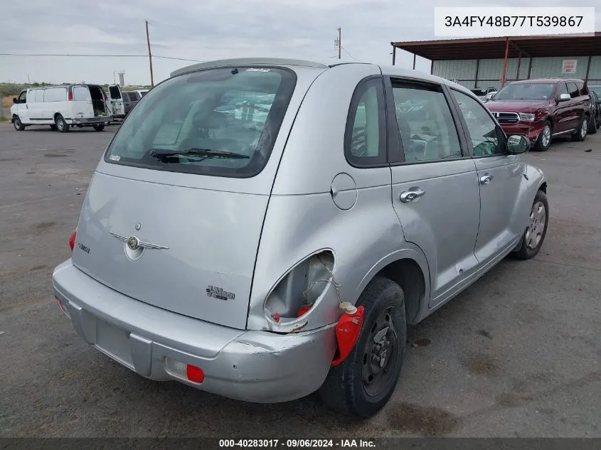 2007 Chrysler Pt Cruiser VIN: 3A4FY48B77T539867 Lot: 40283017