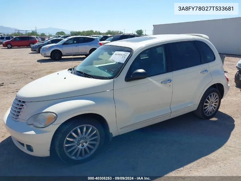 2007 Chrysler Pt Cruiser Gt VIN: 3A8FY78G27T533681 Lot: 40305253