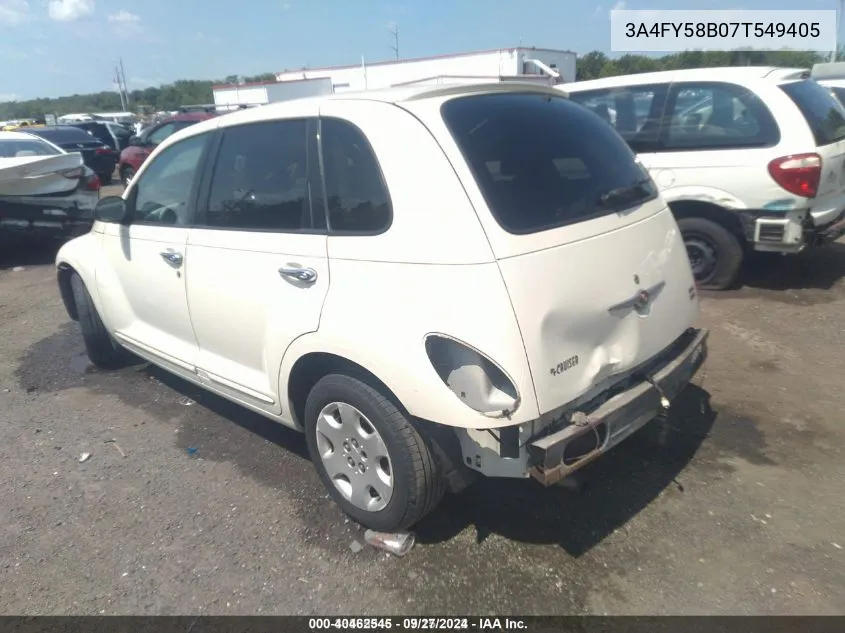 2007 Chrysler Pt Cruiser Touring VIN: 3A4FY58B07T549405 Lot: 40462545