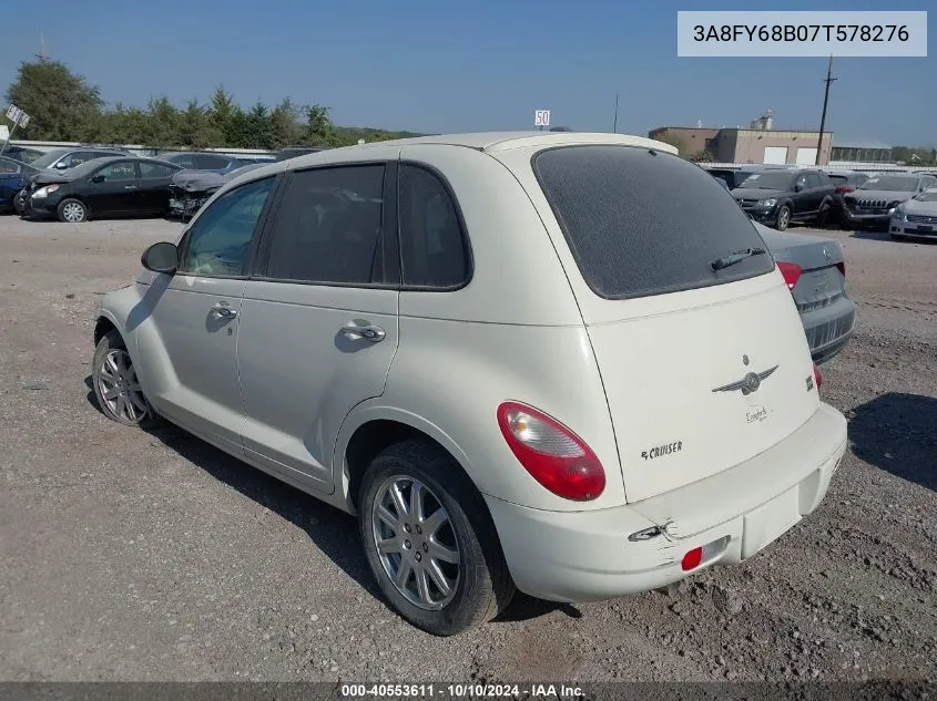 2007 Chrysler Pt Cruiser Limited VIN: 3A8FY68B07T578276 Lot: 40553611