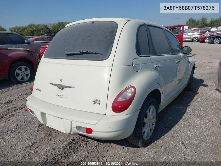 2007 Chrysler Pt Cruiser Limited VIN: 3A8FY68B07T578276 Lot: 40553611