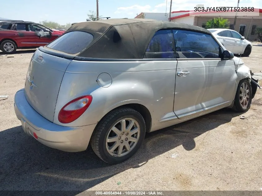 2007 Chrysler Pt Cruiser VIN: 3C3JY45X87T523858 Lot: 40554944