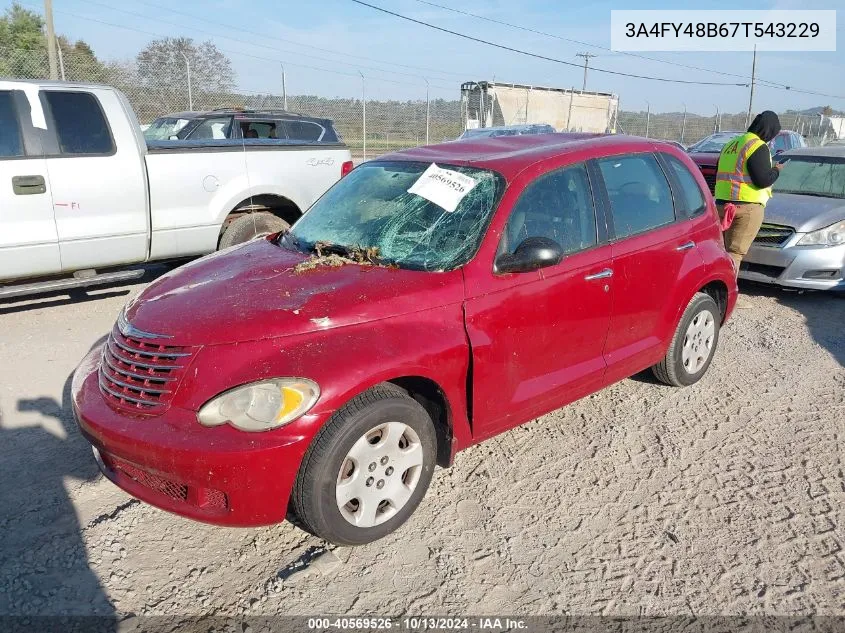 2007 Chrysler Pt Cruiser VIN: 3A4FY48B67T543229 Lot: 40569526