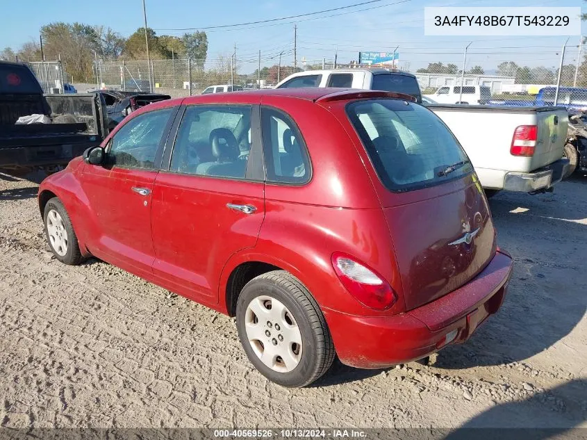 2007 Chrysler Pt Cruiser VIN: 3A4FY48B67T543229 Lot: 40569526