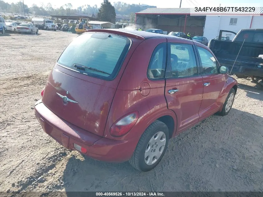 2007 Chrysler Pt Cruiser VIN: 3A4FY48B67T543229 Lot: 40569526