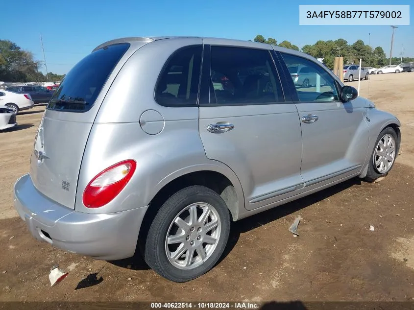 2007 Chrysler Pt Cruiser Touring VIN: 3A4FY58B77T579002 Lot: 40622514