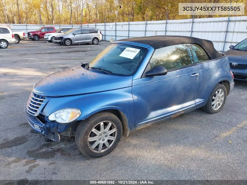 2007 Chrysler Pt Cruiser VIN: 3C3JY45XX7T585505 Lot: 40651692