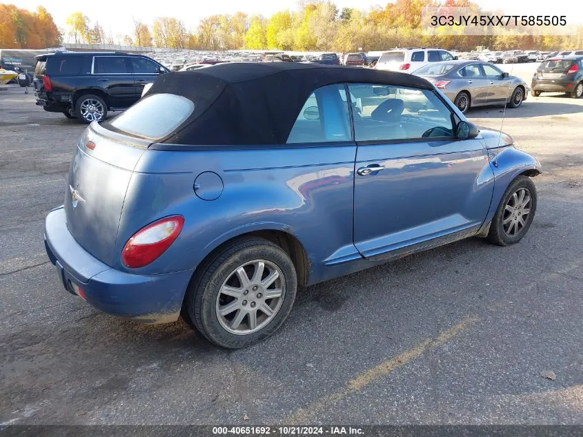 2007 Chrysler Pt Cruiser VIN: 3C3JY45XX7T585505 Lot: 40651692