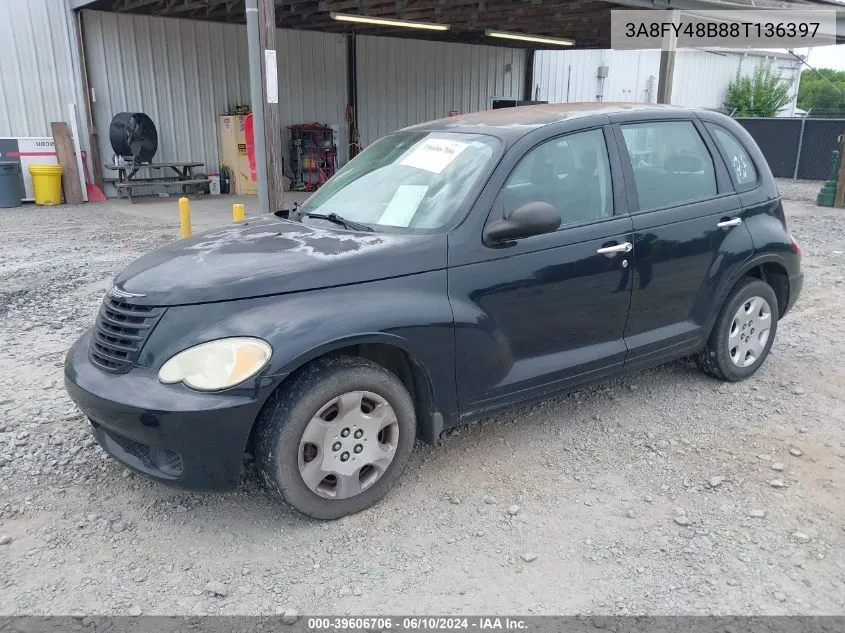 2008 Chrysler Pt Cruiser Lx VIN: 3A8FY48B88T136397 Lot: 39606706