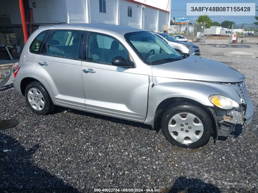 2008 Chrysler Pt Cruiser Lx VIN: 3A8FY48B08T155428 Lot: 40022754