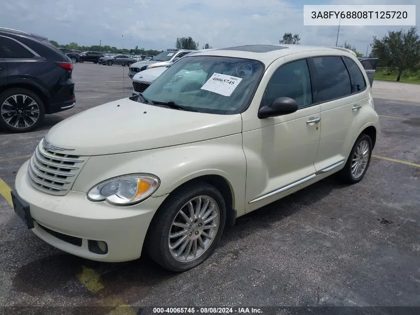 2008 Chrysler Pt Cruiser Limited VIN: 3A8FY68808T125720 Lot: 40065745