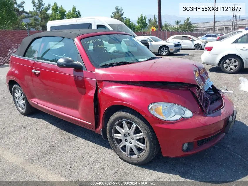 2008 Chrysler Pt Cruiser Touring VIN: 3C3HY55XX8T121877 Lot: 40070245