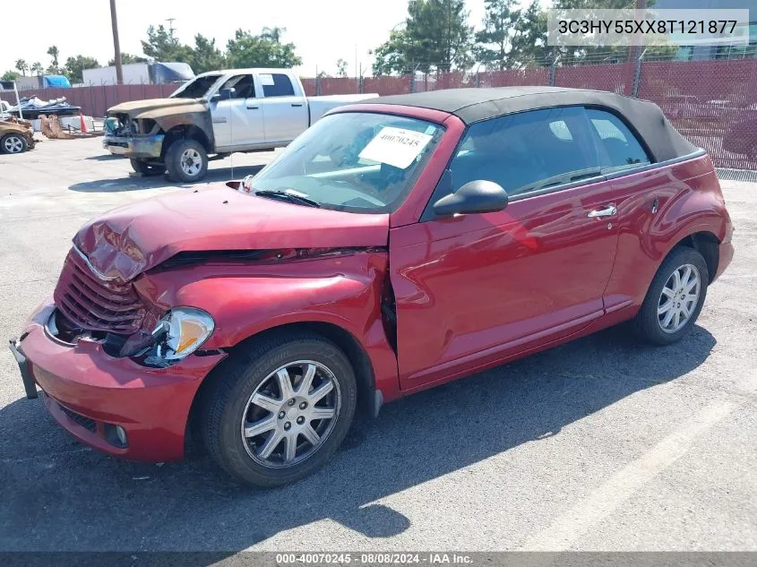 2008 Chrysler Pt Cruiser Touring VIN: 3C3HY55XX8T121877 Lot: 40070245