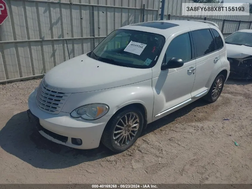 3A8FY688X8T155193 2008 Chrysler Pt Cruiser Limited