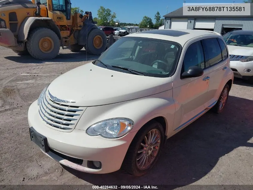 2008 Chrysler Pt Cruiser Limited VIN: 3A8FY68878T135581 Lot: 40284632