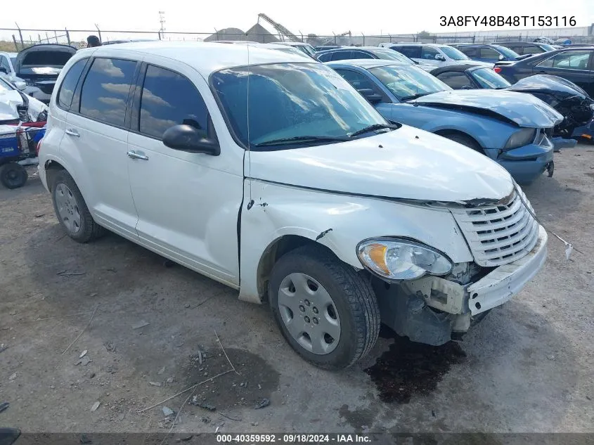 2008 Chrysler Pt Cruiser Lx VIN: 3A8FY48B48T153116 Lot: 40359592