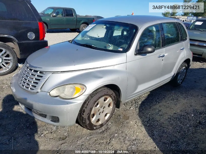 2008 Chrysler Pt Cruiser Lx VIN: 3A8FY48B68T229421 Lot: 40507569