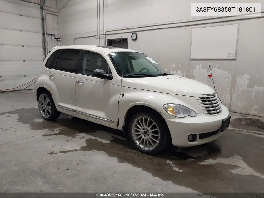 2008 Chrysler Pt Cruiser Limited VIN: 3A8FY68858T181801 Lot: 40522168