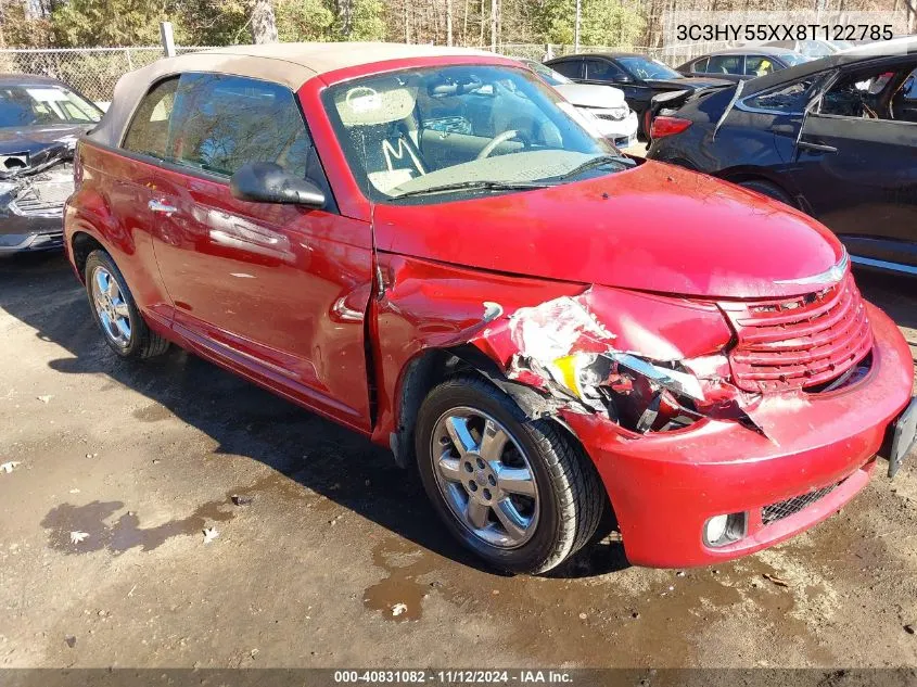 3C3HY55XX8T122785 2008 Chrysler Pt Cruiser Touring