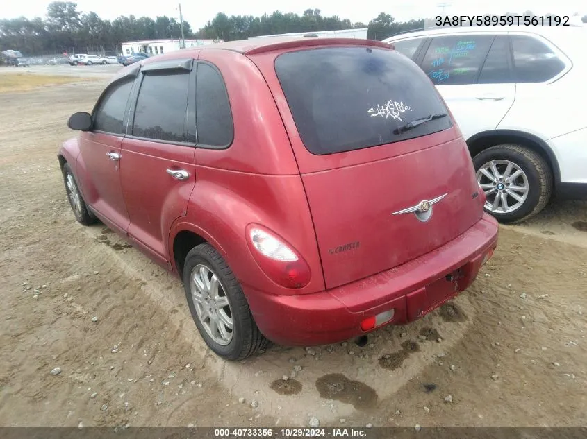 2009 Chrysler Pt Cruiser Touring VIN: 3A8FY58959T561192 Lot: 40733356