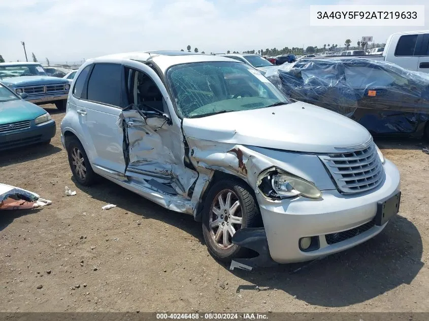 2010 Chrysler Pt Cruiser Classic VIN: 3A4GY5F92AT219633 Lot: 40246458