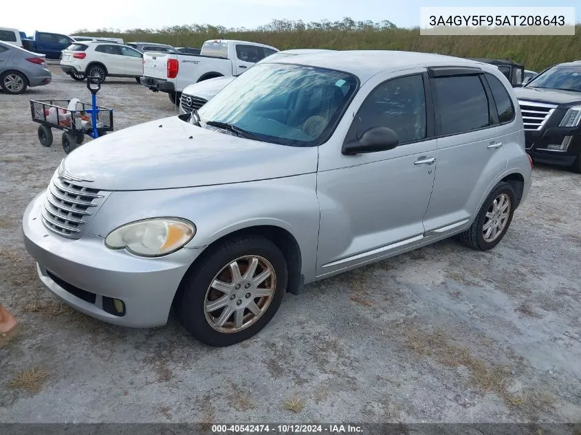 2010 Chrysler Pt Cruiser Classic VIN: 3A4GY5F95AT208643 Lot: 40542474