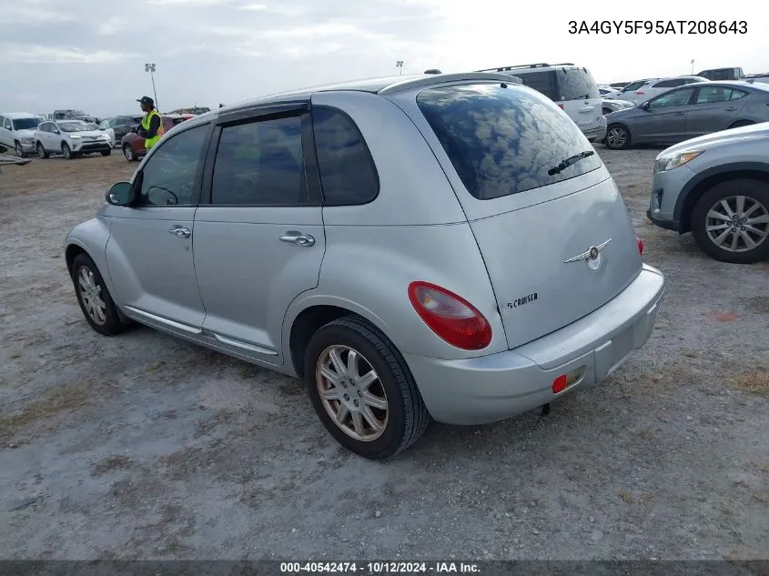 2010 Chrysler Pt Cruiser Classic VIN: 3A4GY5F95AT208643 Lot: 40542474