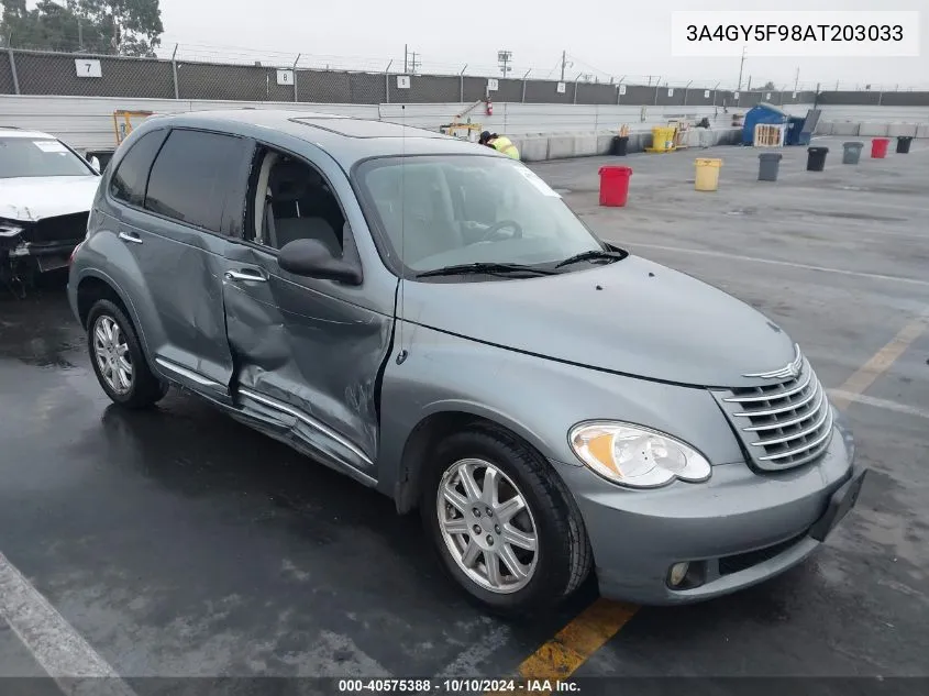 2010 Chrysler Pt Cruiser Classic VIN: 3A4GY5F98AT203033 Lot: 40575388