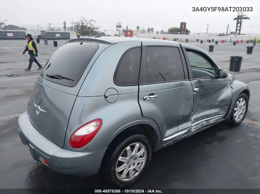 2010 Chrysler Pt Cruiser Classic VIN: 3A4GY5F98AT203033 Lot: 40575388