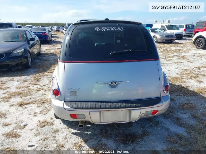 2010 Chrysler Pt Cruiser Classic VIN: 3A4GY5F91AT212107 Lot: 40619091