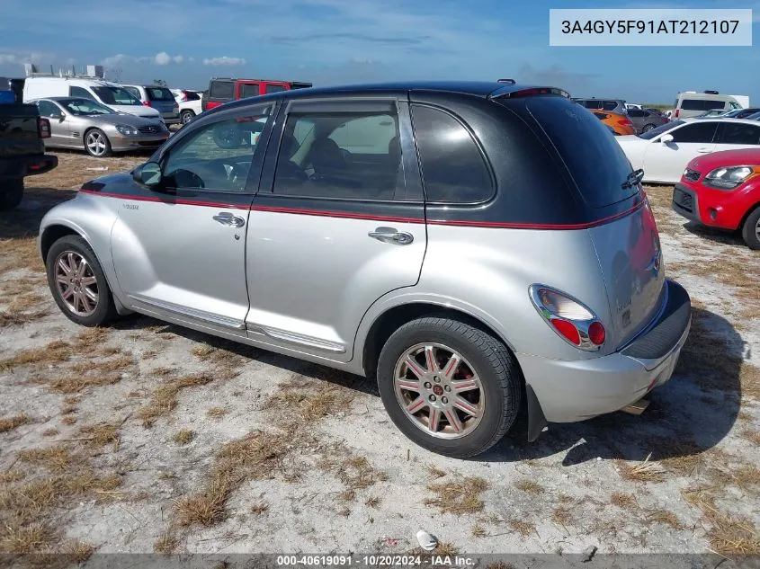 2010 Chrysler Pt Cruiser Classic VIN: 3A4GY5F91AT212107 Lot: 40619091