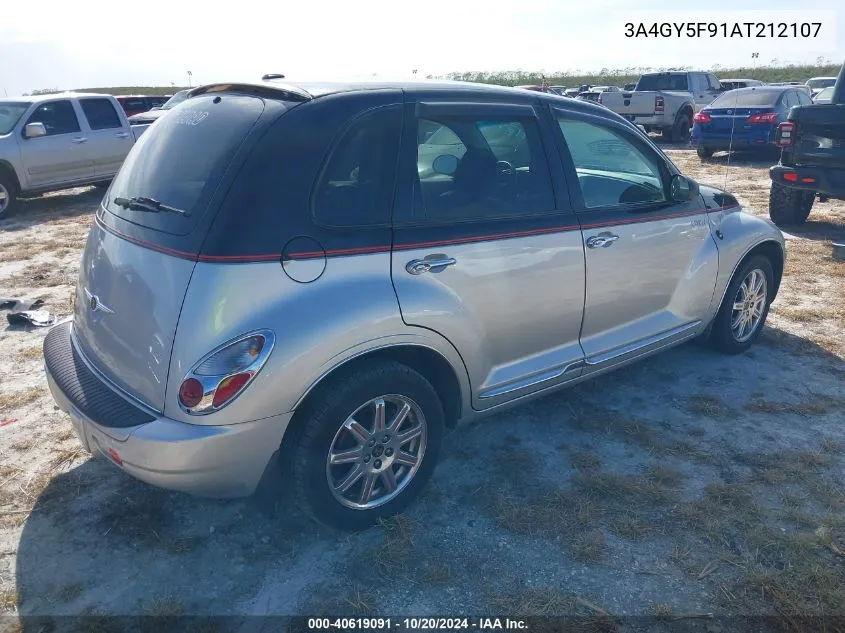 2010 Chrysler Pt Cruiser Classic VIN: 3A4GY5F91AT212107 Lot: 40619091