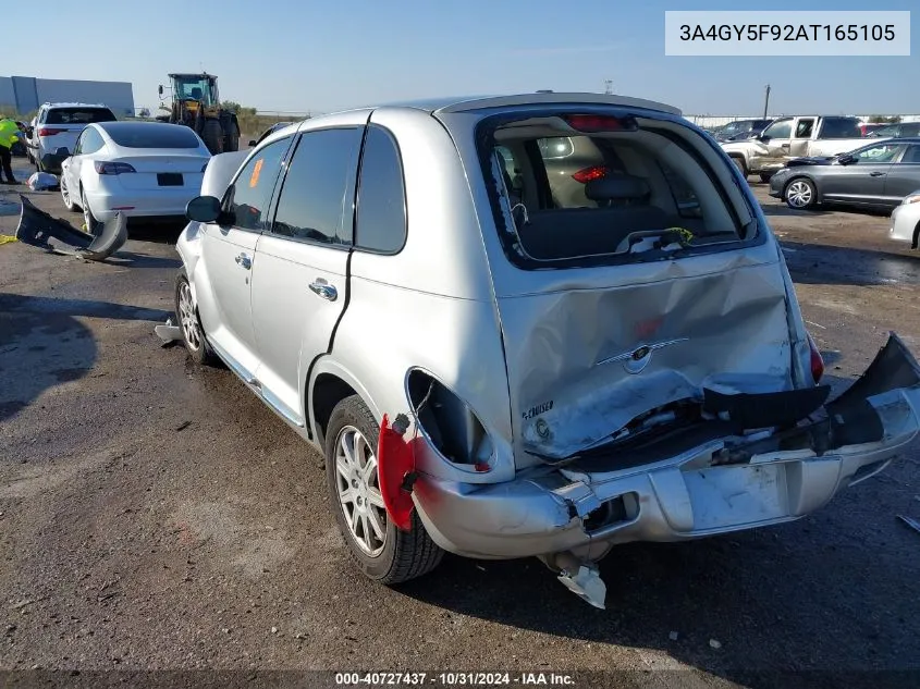 2010 Chrysler Pt Cruiser Classic VIN: 3A4GY5F92AT165105 Lot: 40727437