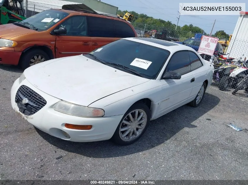 4C3AU52N6VE155003 1997 Chrysler Sebring Lxi