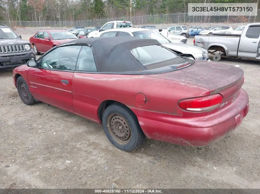 1997 Chrysler Sebring Jx VIN: 3C3EL45H8VT573150 Lot: 40825160