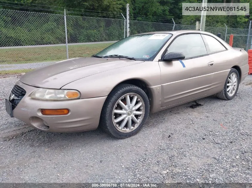 4C3AU52N9WE081545 1998 Chrysler Sebring Lxi